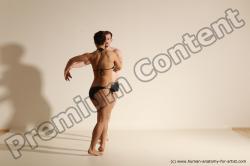 Underwear Woman - Man White Average Short Brown Dancing Dynamic poses Academic